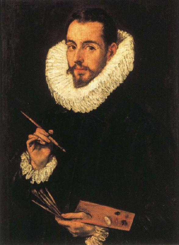El Greco Portrait of the Artist's Son,jorge Manuel Greco